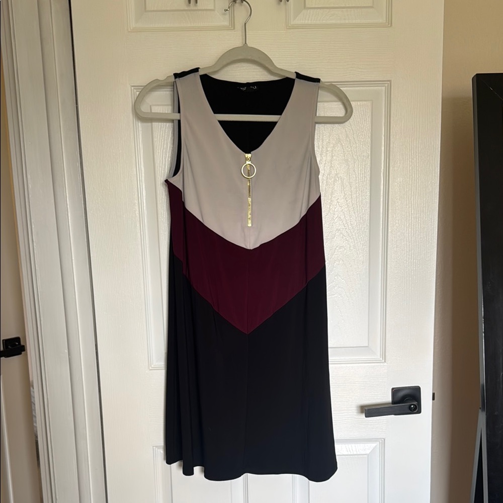 Roz & Ali Colorblock Sleeveless Dress